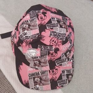Disney Parks News Mickey Mouse Pink and Black Hat